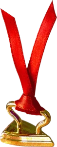 Iron with ribbon