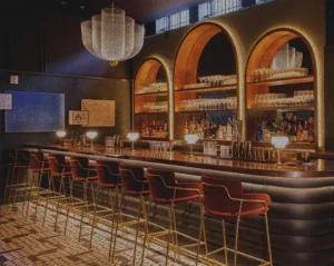 Red Ribbon Society Bar at the Flat Iron Hotel