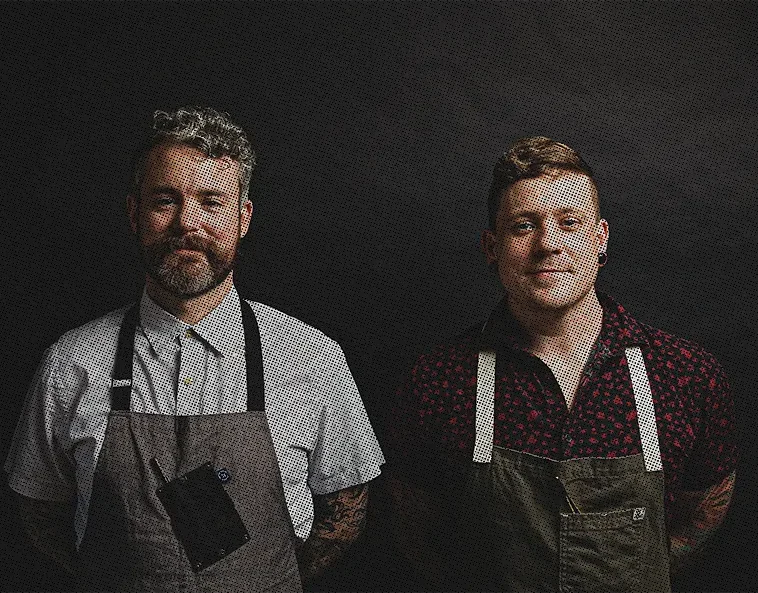 chef duo from the Flat Iron Hotel