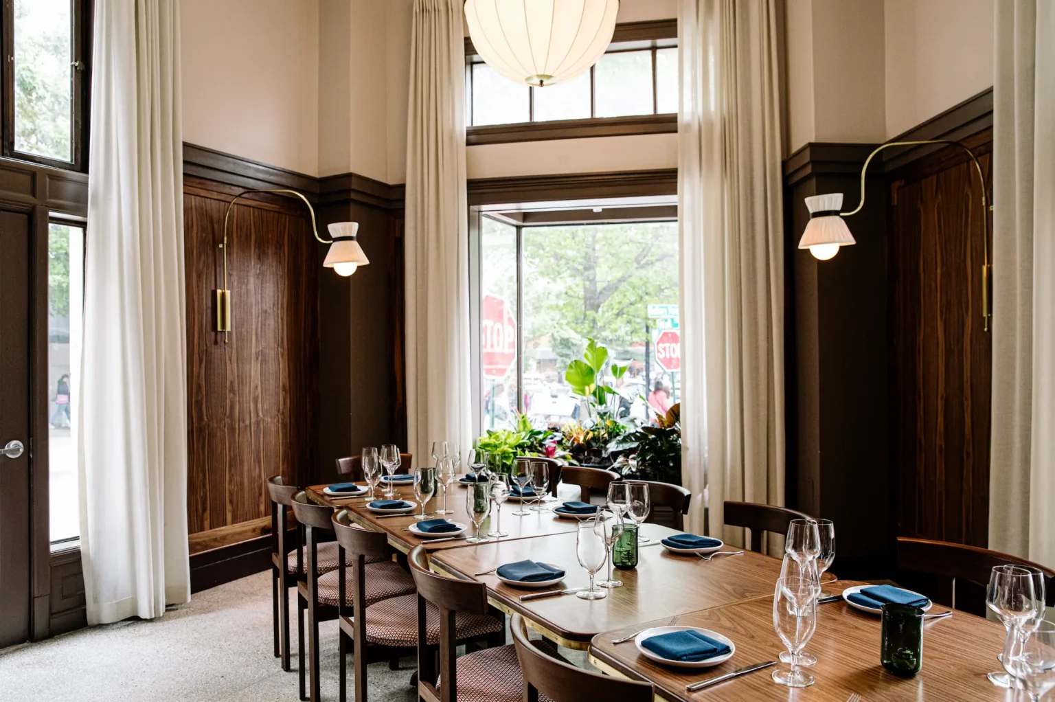 the private dining room in the apex of Luminosa
