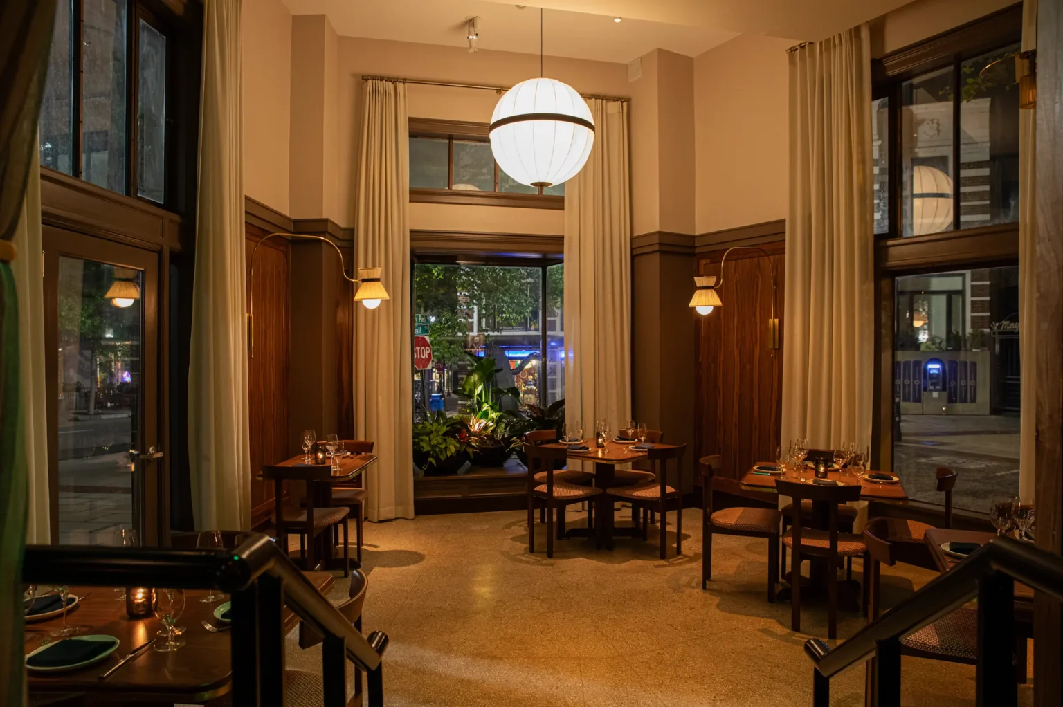 the apex of Luminosa at night