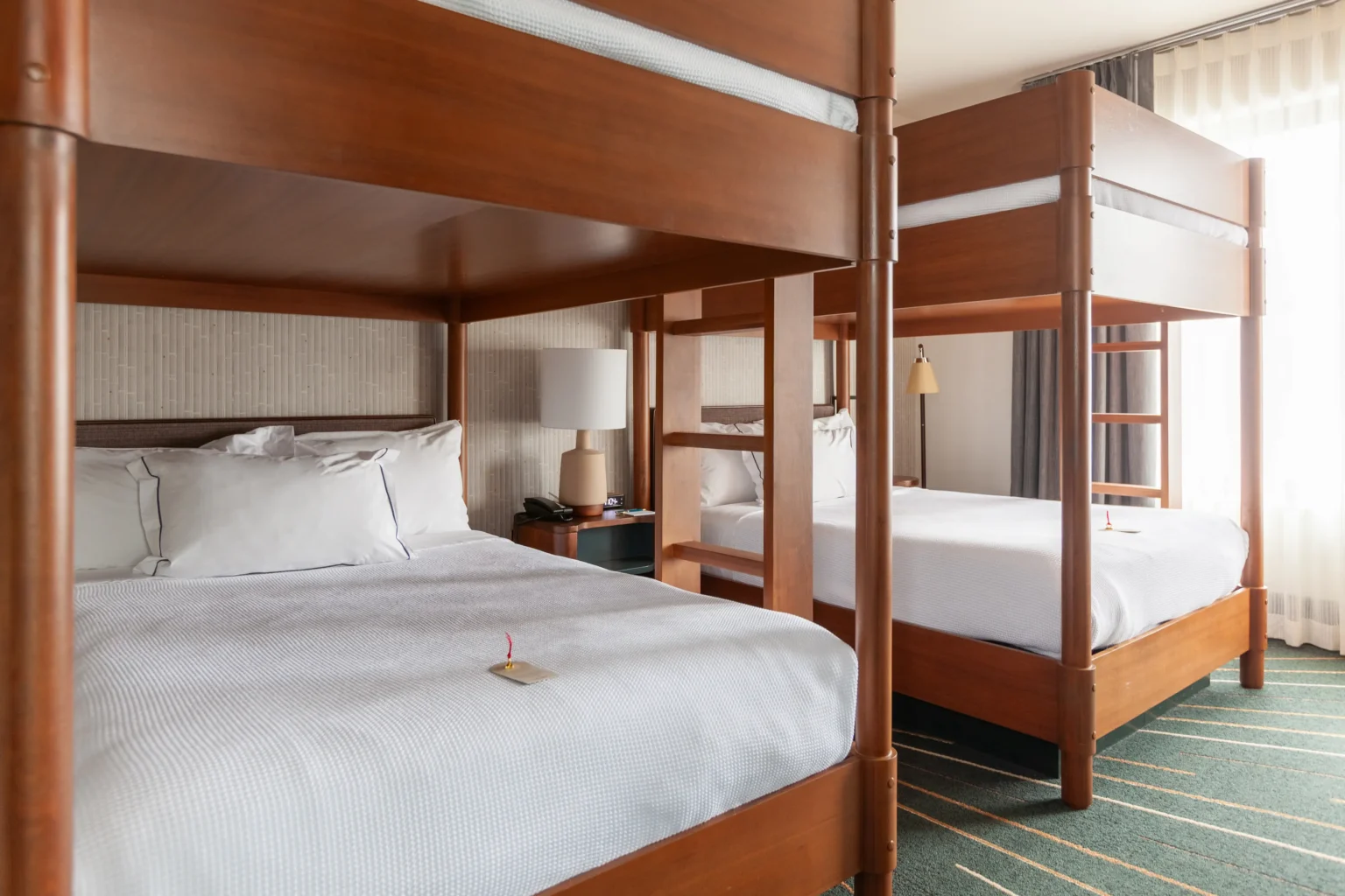 bunk suite showing 2 bunk beds at the flat iron hotel