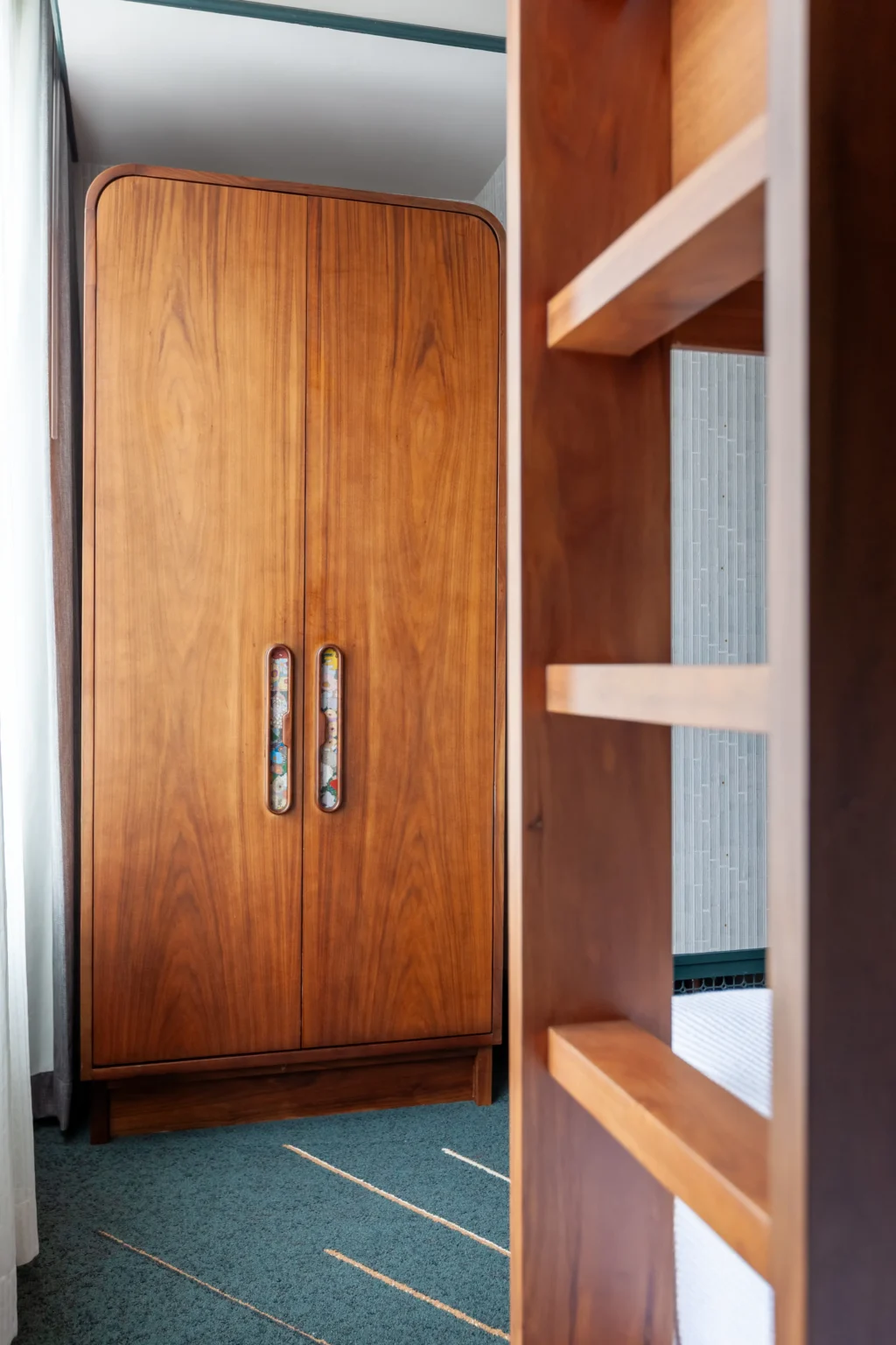 Bunk Suite showing the ladder to the bunk bed, at the flat iron hotel