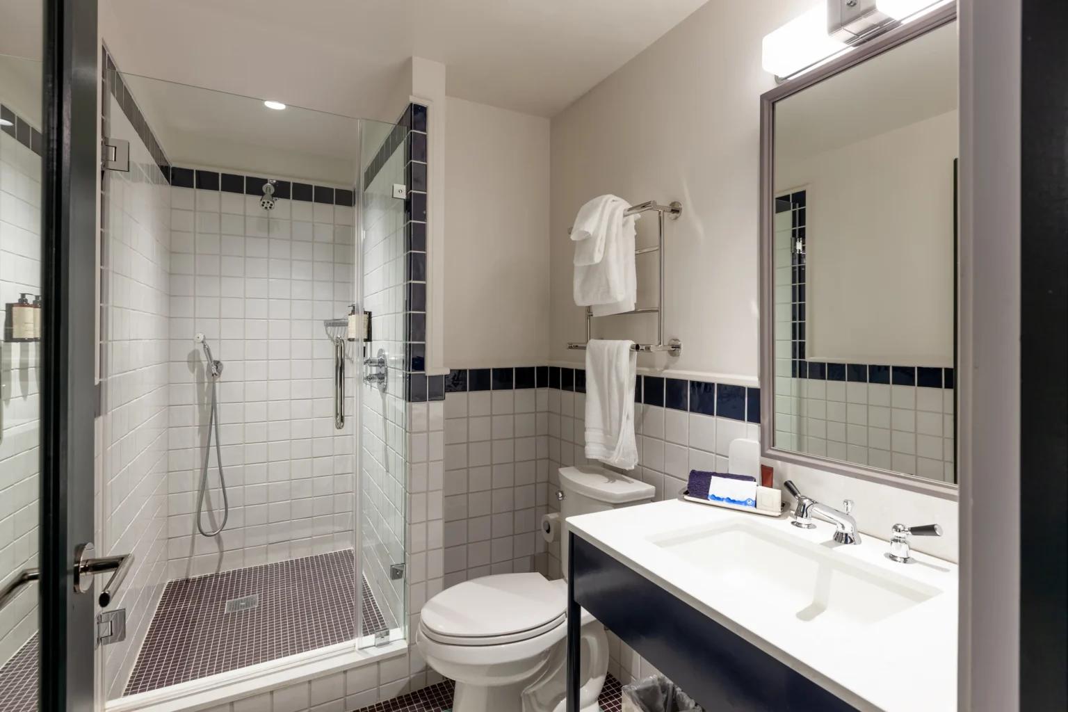 bathroom in the king room