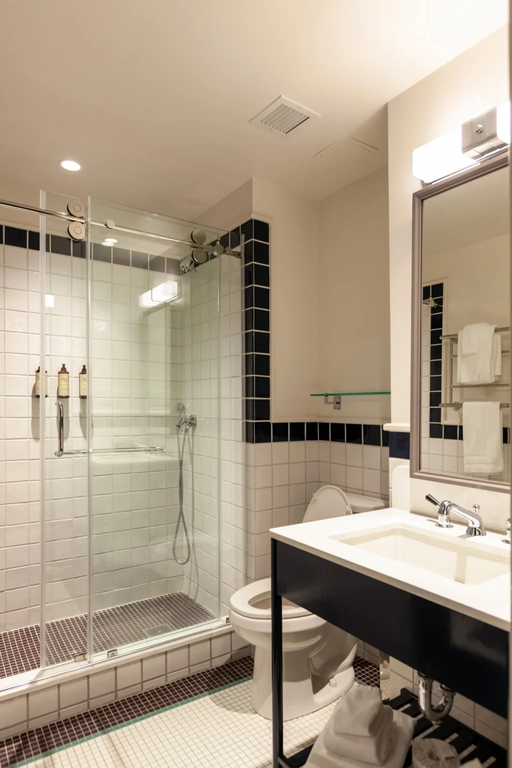 Bathroom in a Queen Suite at the flat iron hotel