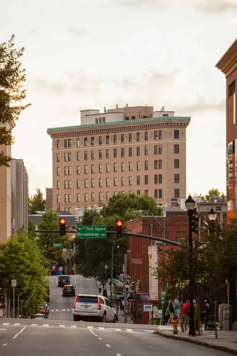The Flat Iron, as seen from College St in Asheville