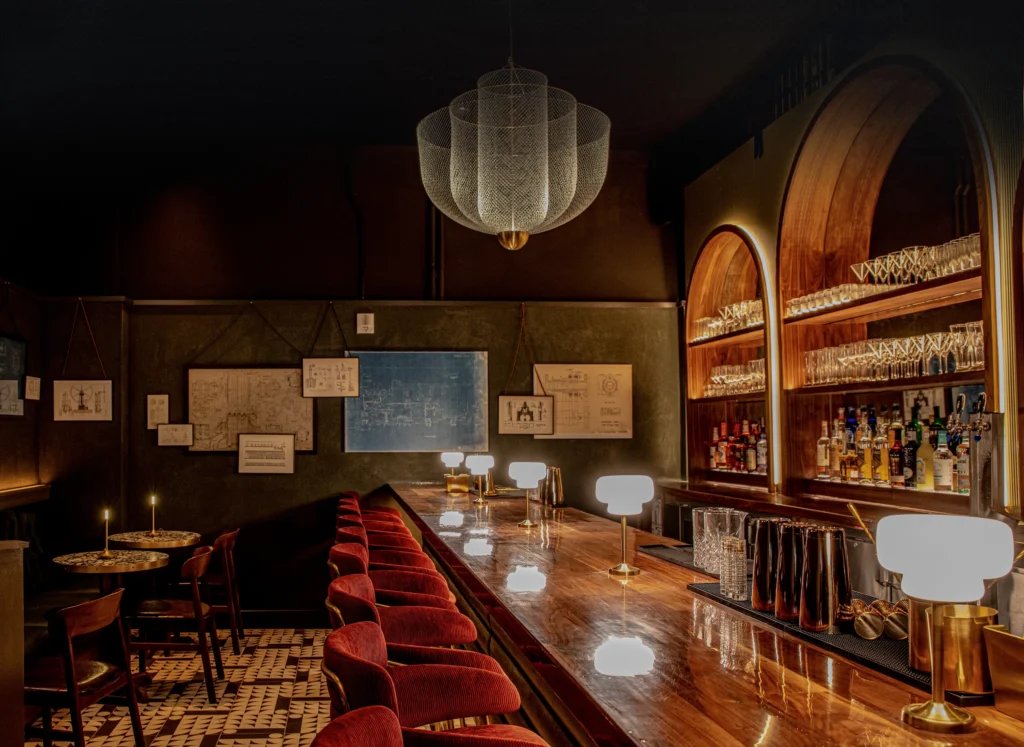 the bar at Red Ribbon Society