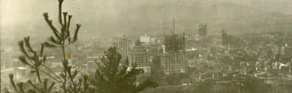 Skyline of Asheville in 1926